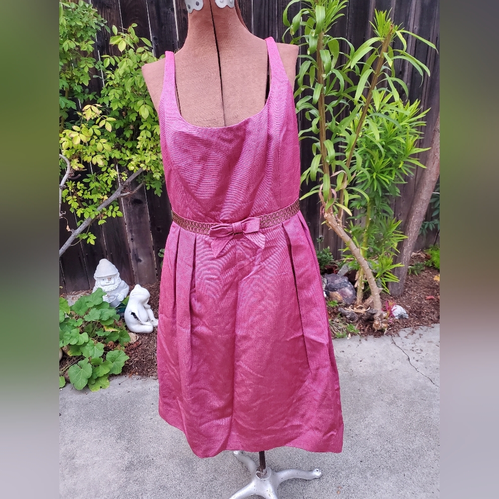 Carmen Marc Valvo Vibrant Pink Dress
